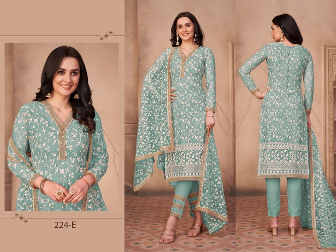 224 Master Color Designer Salwar Suits Catalog
